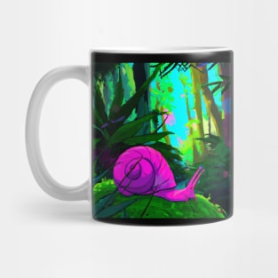 Vaporwave Snail Mug